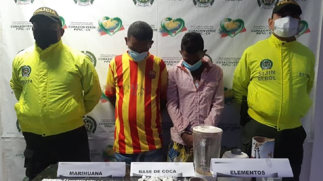 Las detenciones se realizaron en los municipios de Magangué y María la Baja
