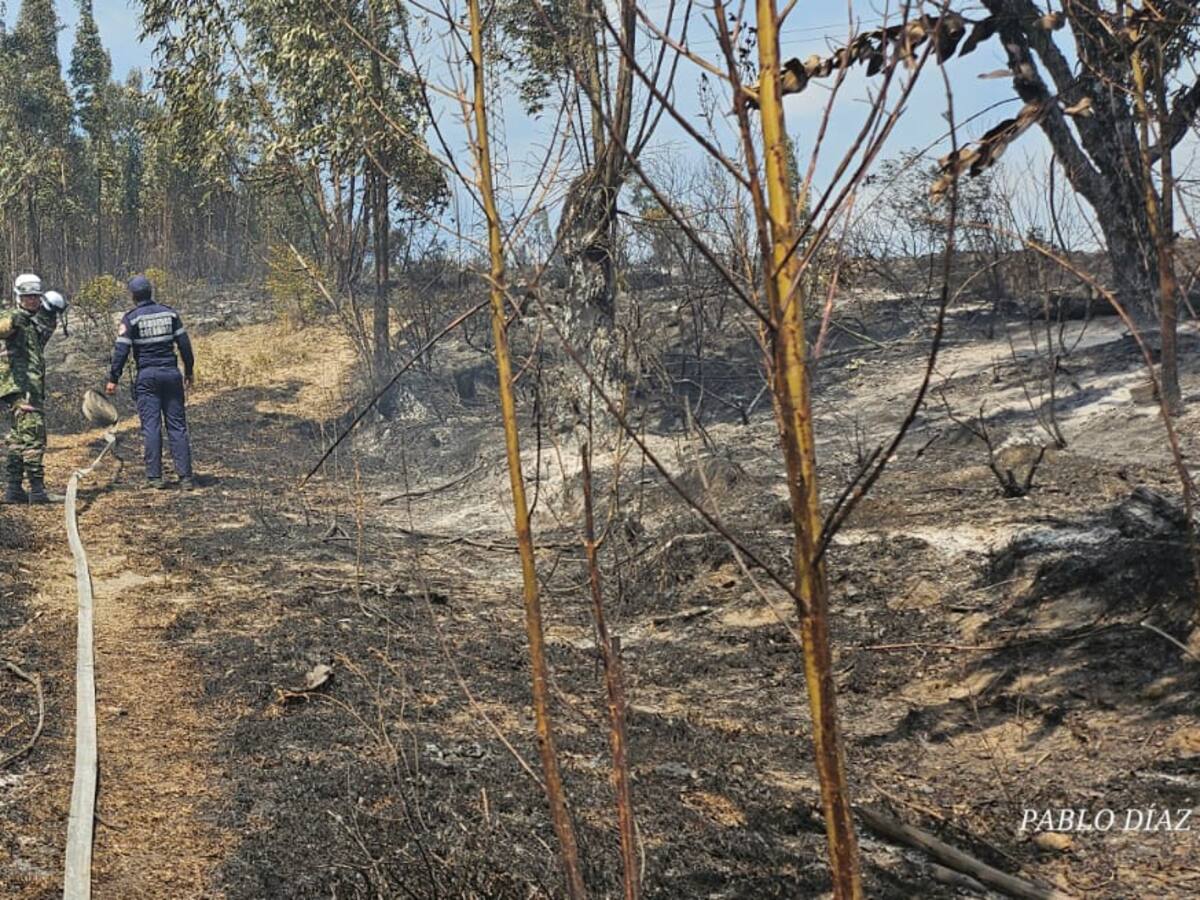 Incendio en la vereda Modecá del municipio de Corrales lleva cinco días sin control