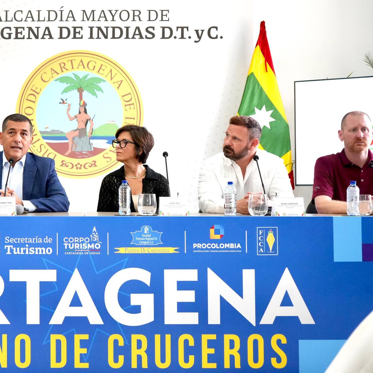 Cartagena recibe la visita de la principal organización de la industria de cruceros del Caribe