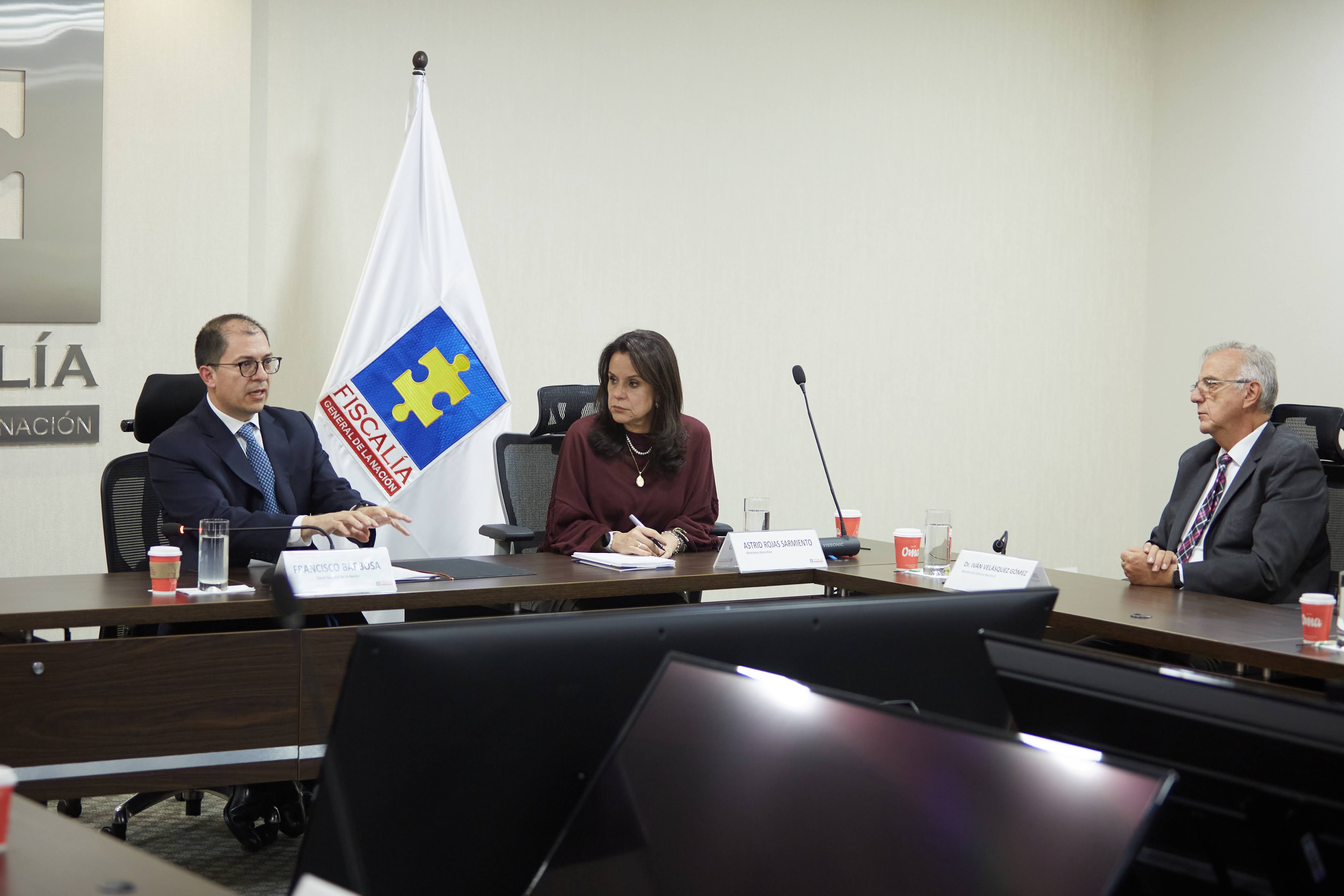 Reunión entre el Fiscal Francisco Barbosa y el ministro de la Defensa Iván Velásquez