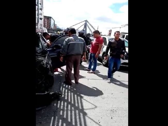 En video: El terrible choque de un Audi en el norte de Bogotá
