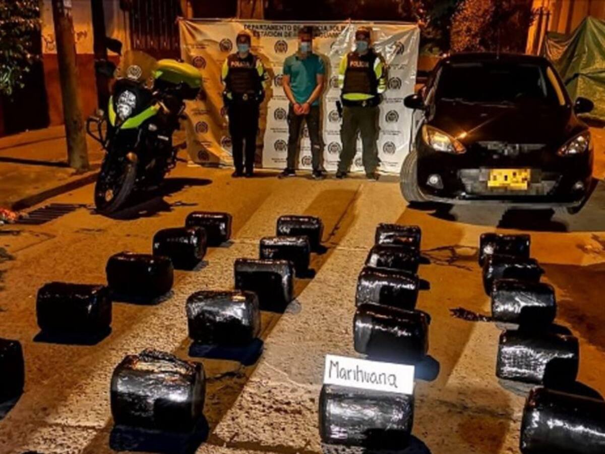 Dos cargamentos de droga incautados por la Policía en el sur del Tolima