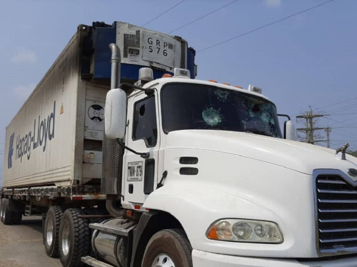 Impiden saqueo a un camión en María la Baja, Bolívar