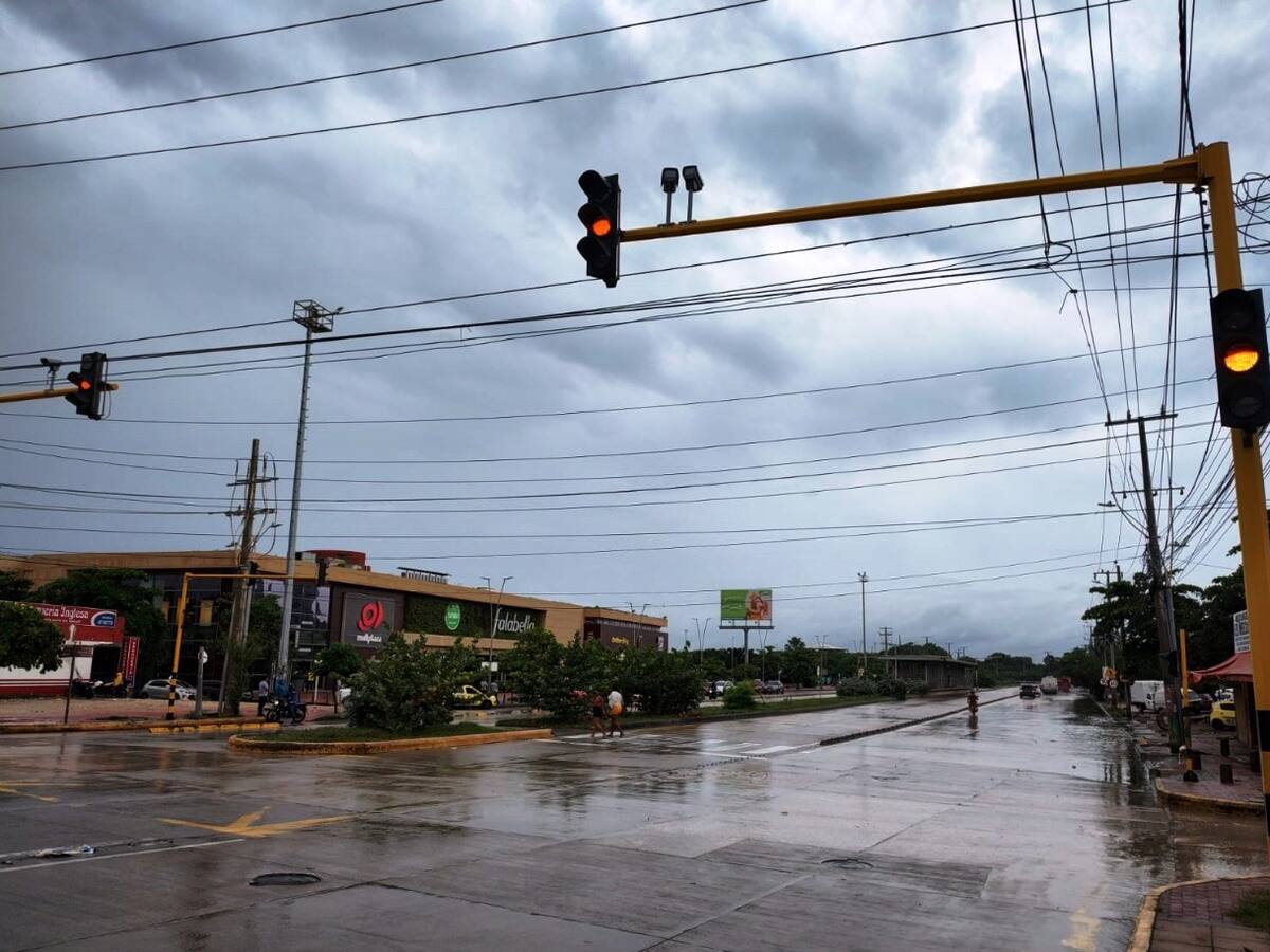 Cerca de 15 intersecciones semafóricas fueron afectadas por las lluvias en Cartagena