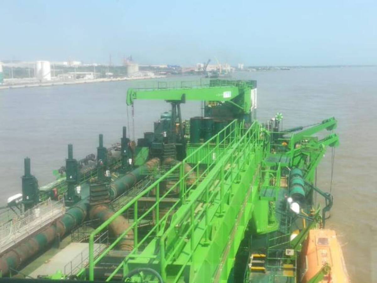 Fuertes vientos afectan inicio de dragado en Bocas de Ceniza