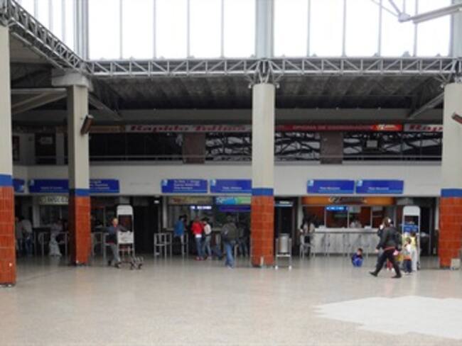 Cerca de un 30% ha disminuido la salida de pasajeros desde la Terminal de Bogotá por paro