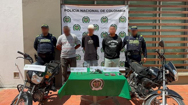Capturados. // Policía Metropolitana de Cartagena