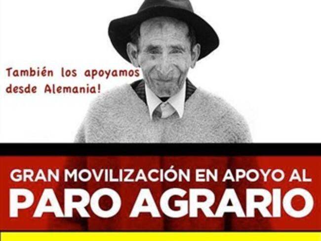 Colombiana convoca a manifestación desde Alemania en apoyo al paro agrario