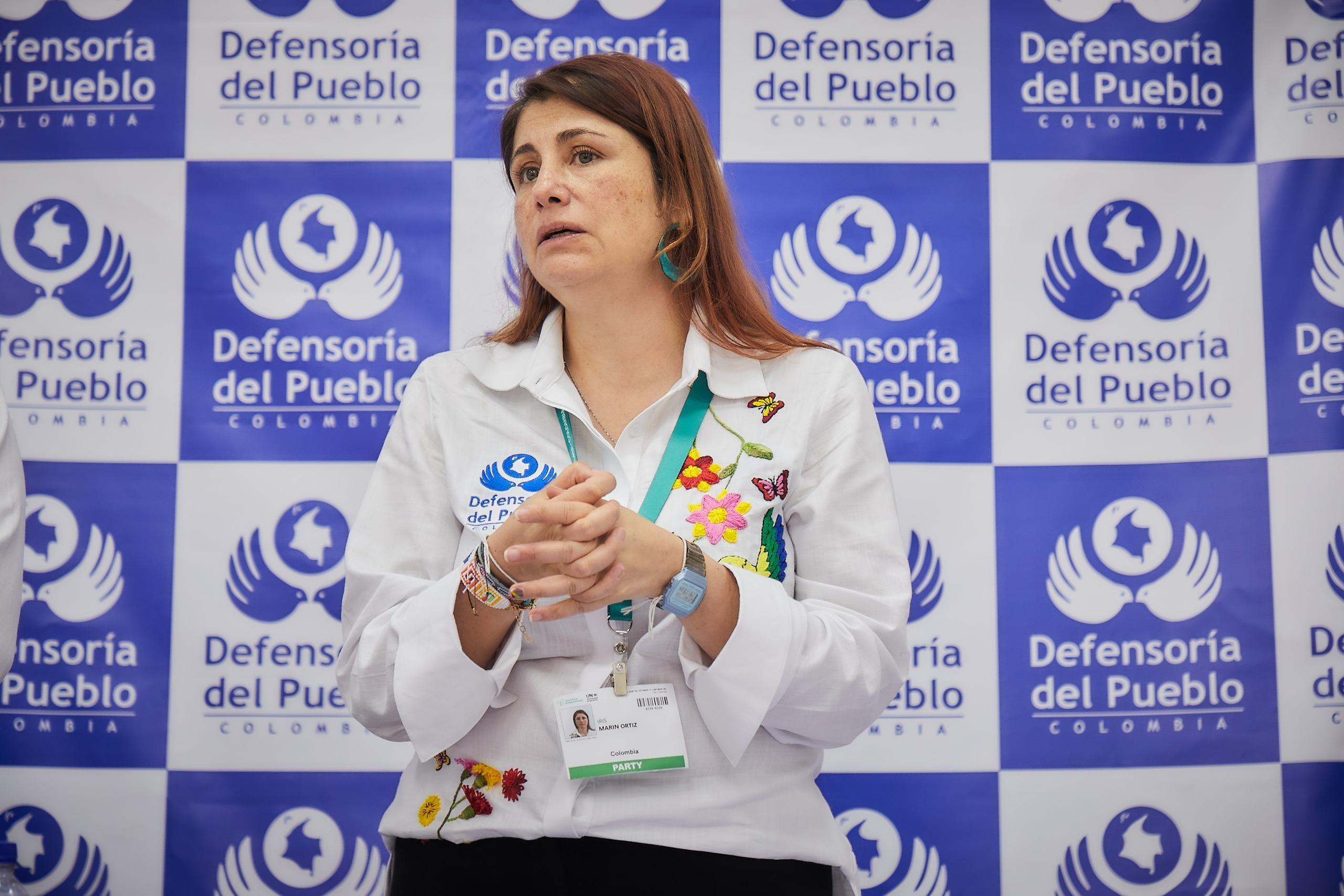 Defensora del Pueblo, Iris Marín. Foto Cortesía