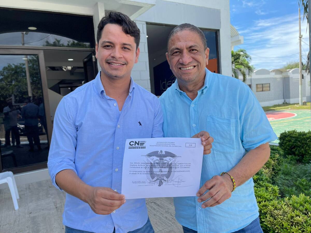 Clemencia- Bolívar: Miguel Samir Barrios recibió credencial como alcalde