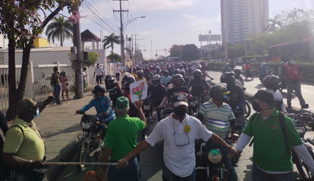 Protesta mototaxistas
