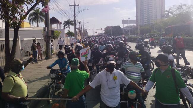 Protesta mototaxistas