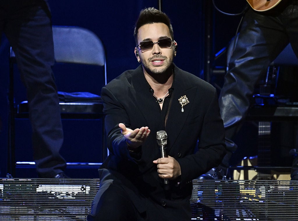 ATLANTA, GEORGIA - MAY 04: Prince Royce performs onstage during the 2026 Mejor Tarde Que Nunca tour at State Farm Arena on May 04, 2026 in Atlanta, Georgia.  (Photo by Paras Griffin/Getty Images)