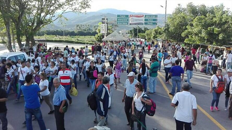 Puente internacional Simón Bolívar. Foto: Audrey Carrillo (W Radio)