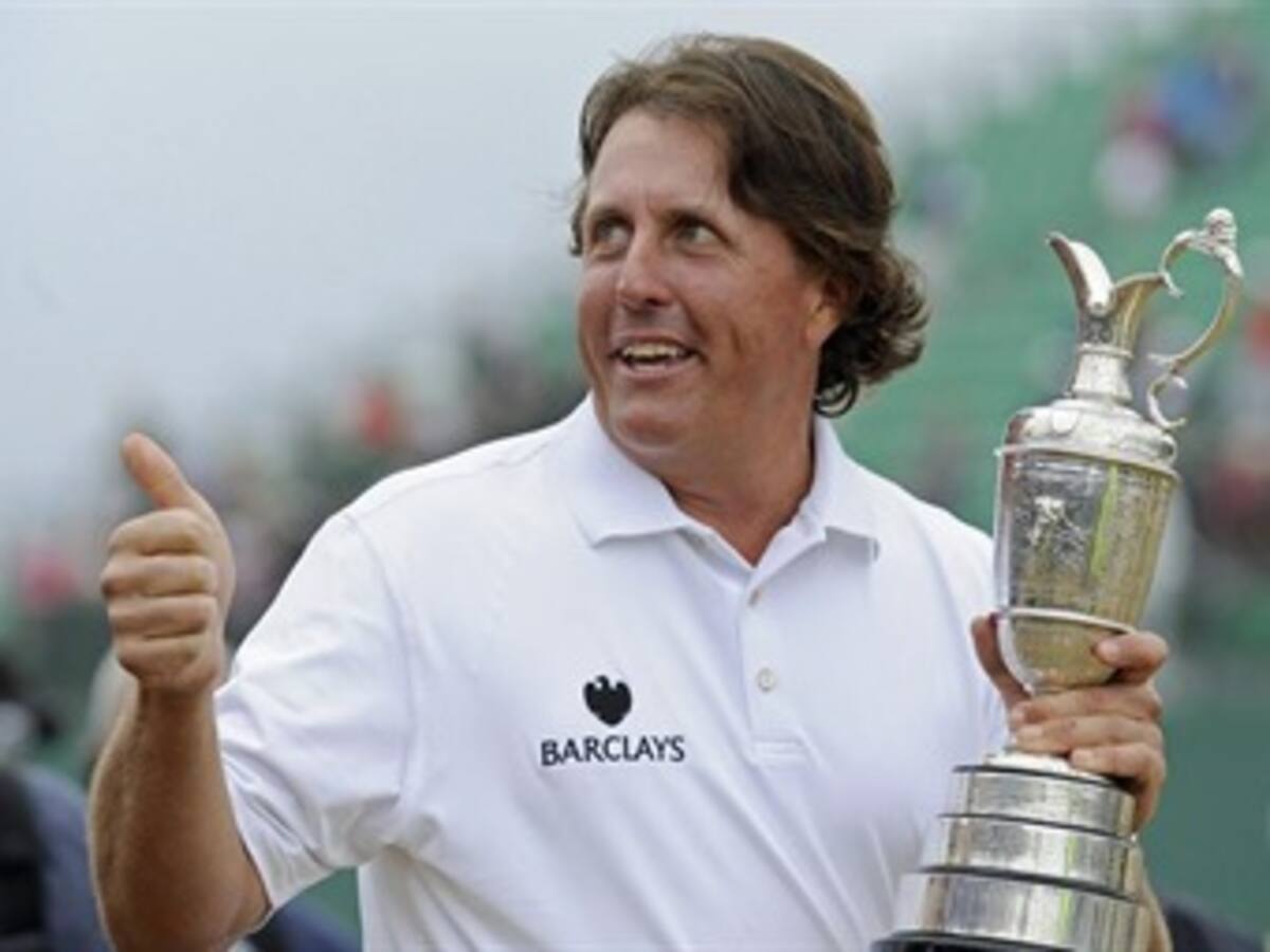 Phil Mickelson es el ganador del Abierto Británico de Golf