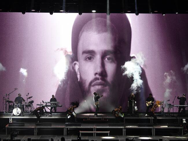 MADRID, 17/12/2023.- El cantante y compositor colombiano Manuel Turizo durante el concierto que ofrece dentro de la programación de Christmas by Starlite, este domingo en Ifema, en Madrid. EFE/Víctor Lerena ***SOLO USO EDITORIAL/NO VENTAS***