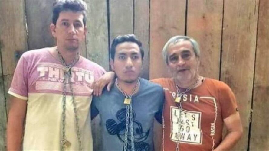 Periodistas ecuatorianos secuestrados. Foto: Tomado de prueba de supervivencia