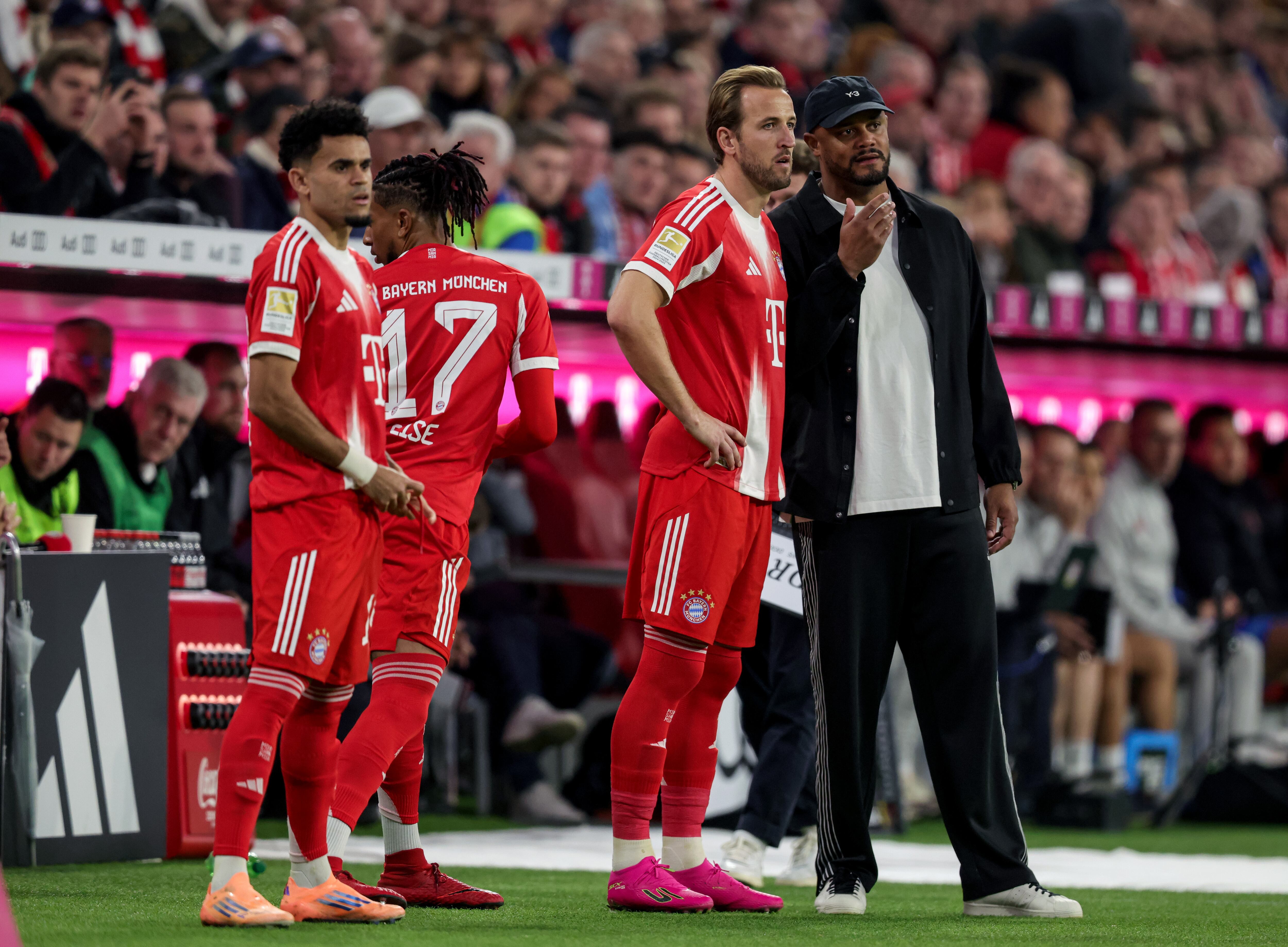 Debate en Alemania: “Díaz, Kane y Olise es el mejor tridente de la historia del Bayern Múnich”. (Photo by Christina Pahnke - sampics/Corbis via Getty Images)