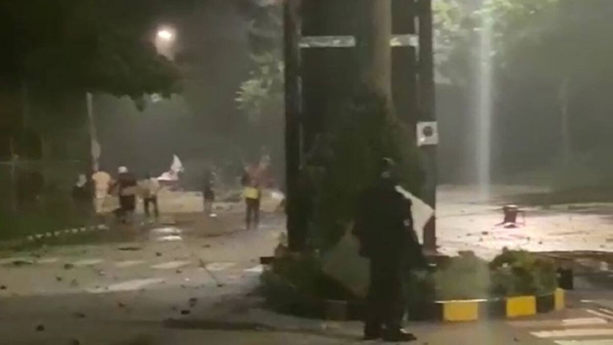 Intento de quemar un CAI, el detonante de las confrontaciones en Yumbo