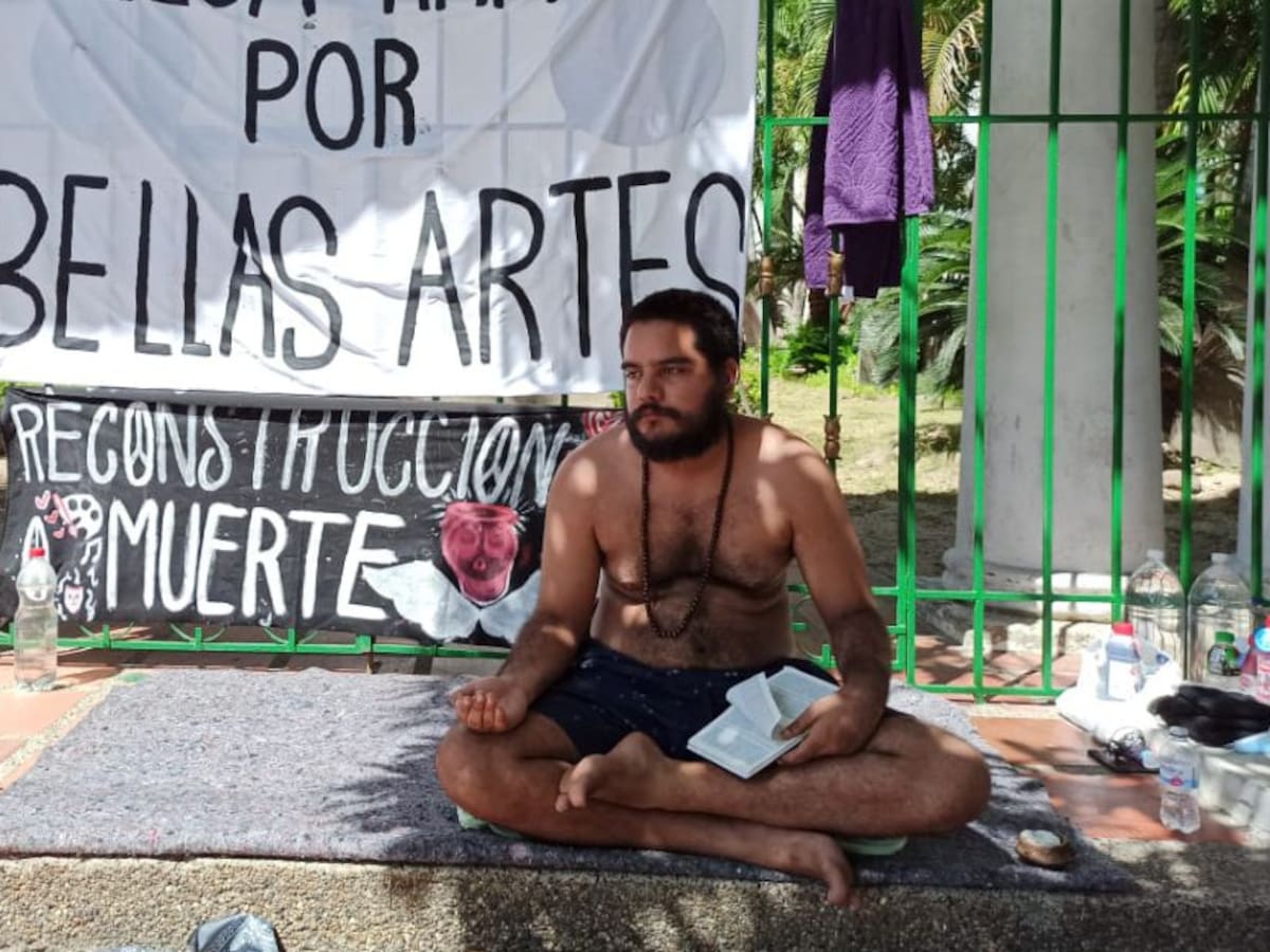 Joven adelanta huelga de hambre por el olvido de Bellas Artes