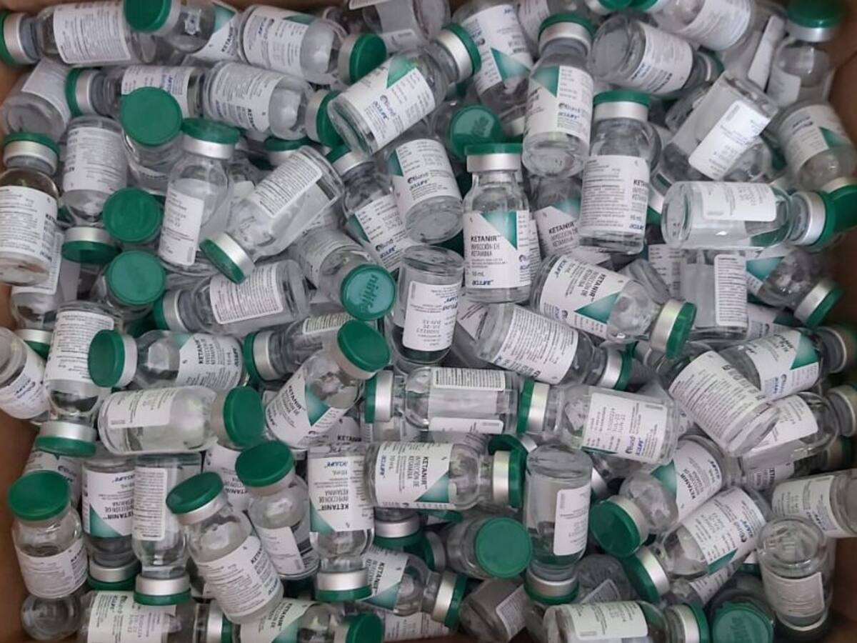 Incautan en vías de Manizales, 2.141 ampollas de ketamina