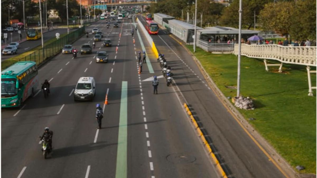 Secretaría de Movilidad de Bogotá inspeccionó el Carril Escolar de la Autopista Norte