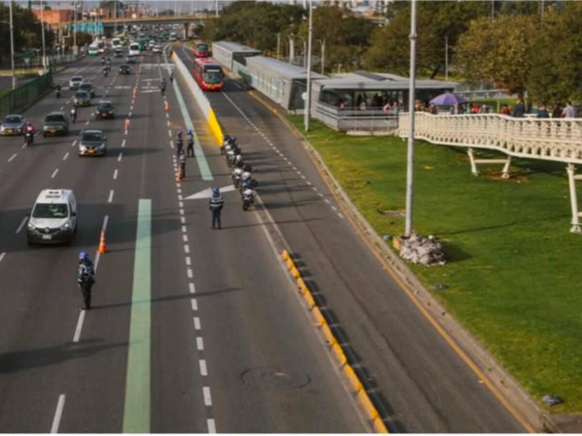Secretaría de Movilidad de Bogotá inspeccionó el Carril Escolar de la Autopista Norte