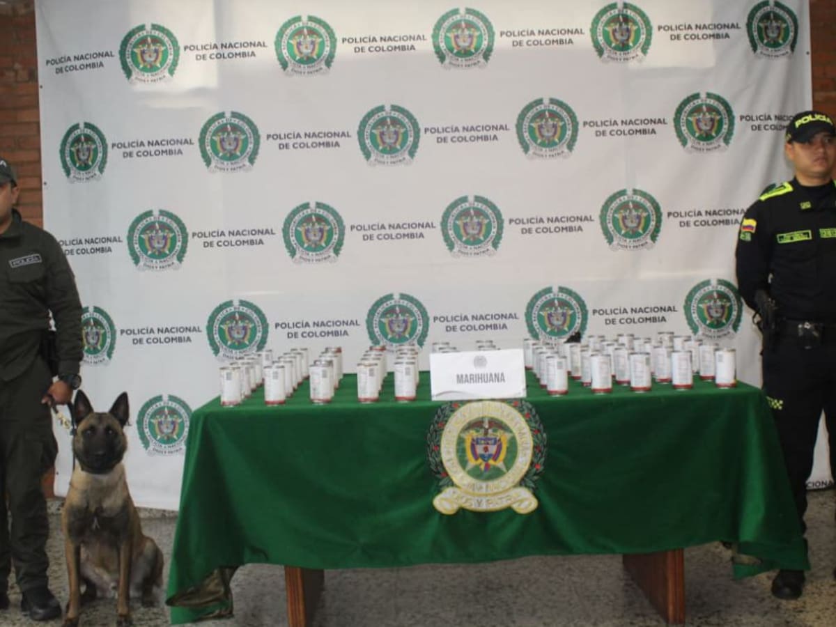 En latas de frijoles transportaban más de 21 kilos de marihuana desde Cali hacia Soacha