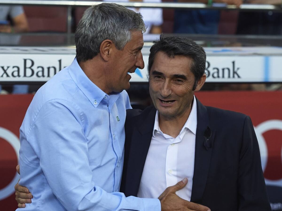 Ernesto Valverde no sigue en el Barcelona; Quique Setién es su reemplazo