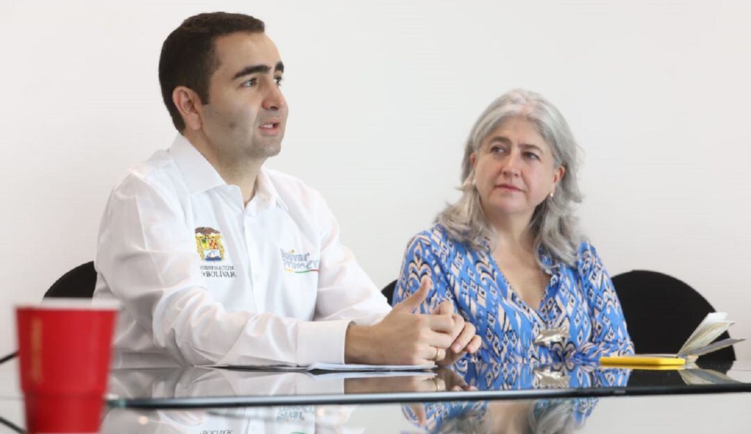 El Gobernador de Bolívar, Vicente Blel, se reunió con la ministra de Vivienda, Catalina Velasco, para priorizar dos proyectos