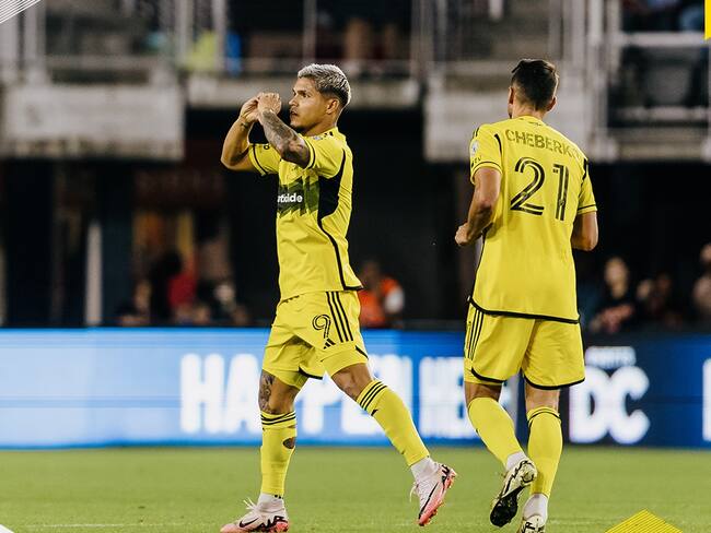 Juan Camilo Hernández celebra su gol con el Columbus Crew ante el DC United / Twitter: @ColumbusCrew.