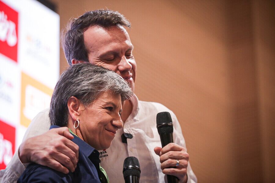 Claudia López y Leonardo Huerta