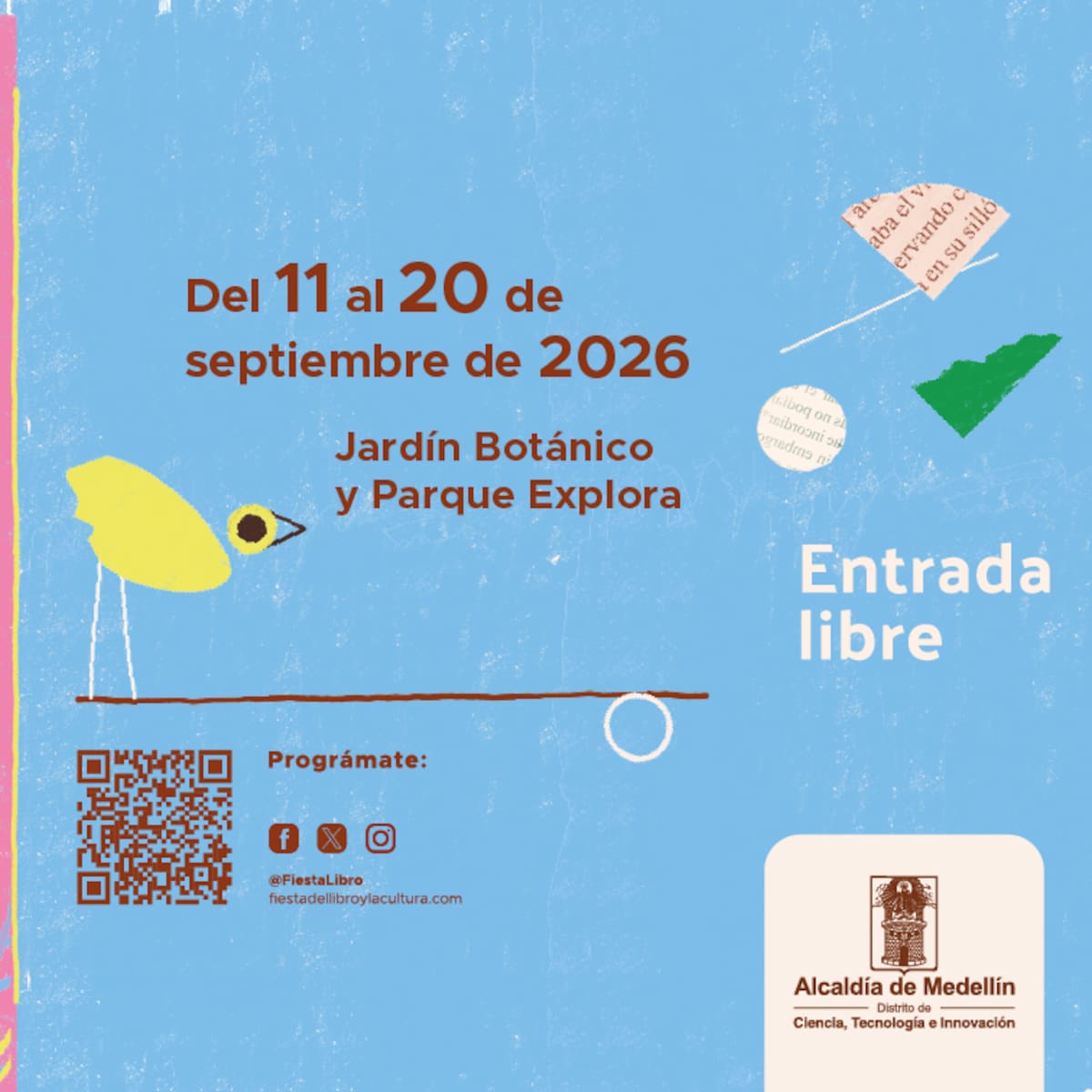 Fiesta del Libro de Medellín: invitados especiales, actividades e inscripciones