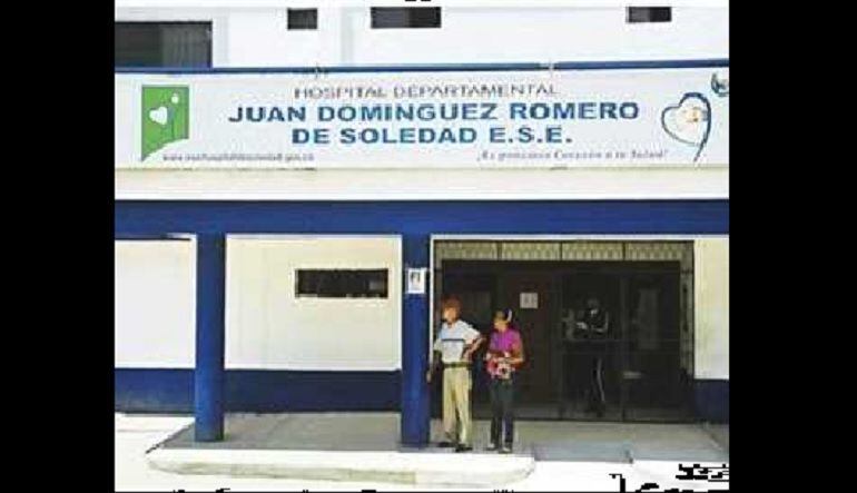 En el hospital Juan Dominguez Romero de Soledad fue atendido el paciente