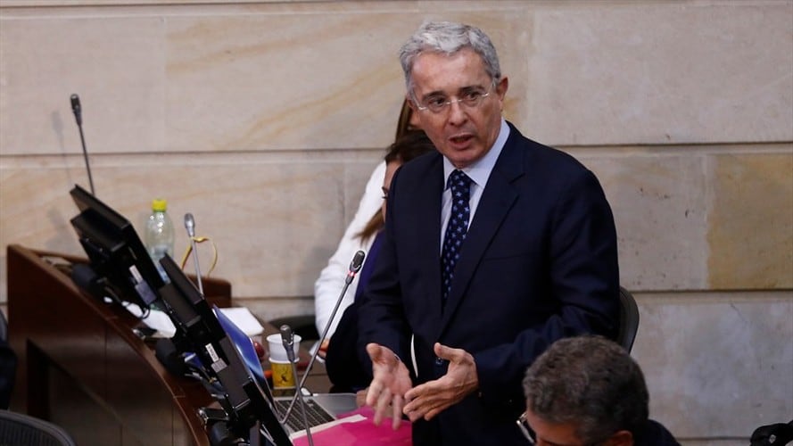 Álvaro Uribe Vélez, expresidente de la República y senador del Centro Democrático. Foto: Colprensa/Juan Páez
