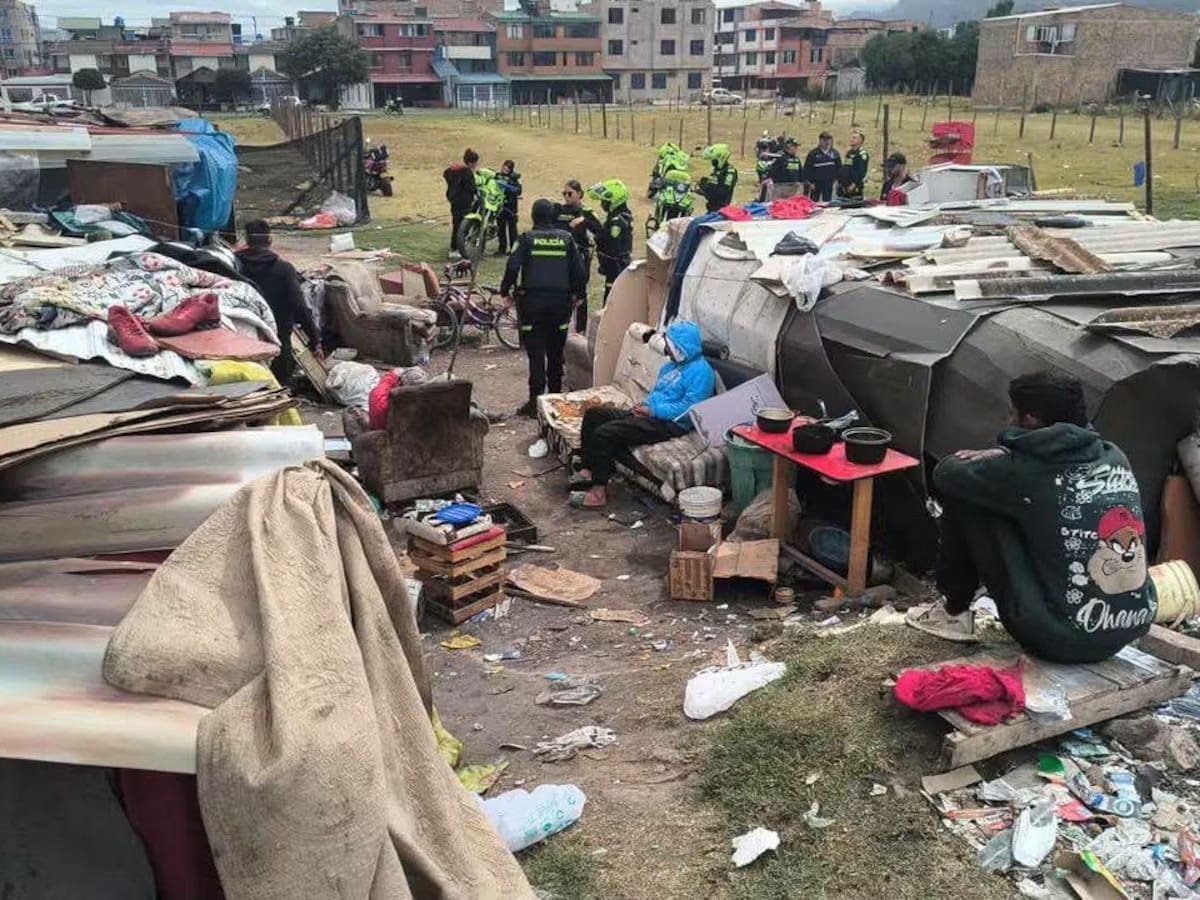 Desmantelan cambuches y un presunto expendio de drogas en Sogamoso