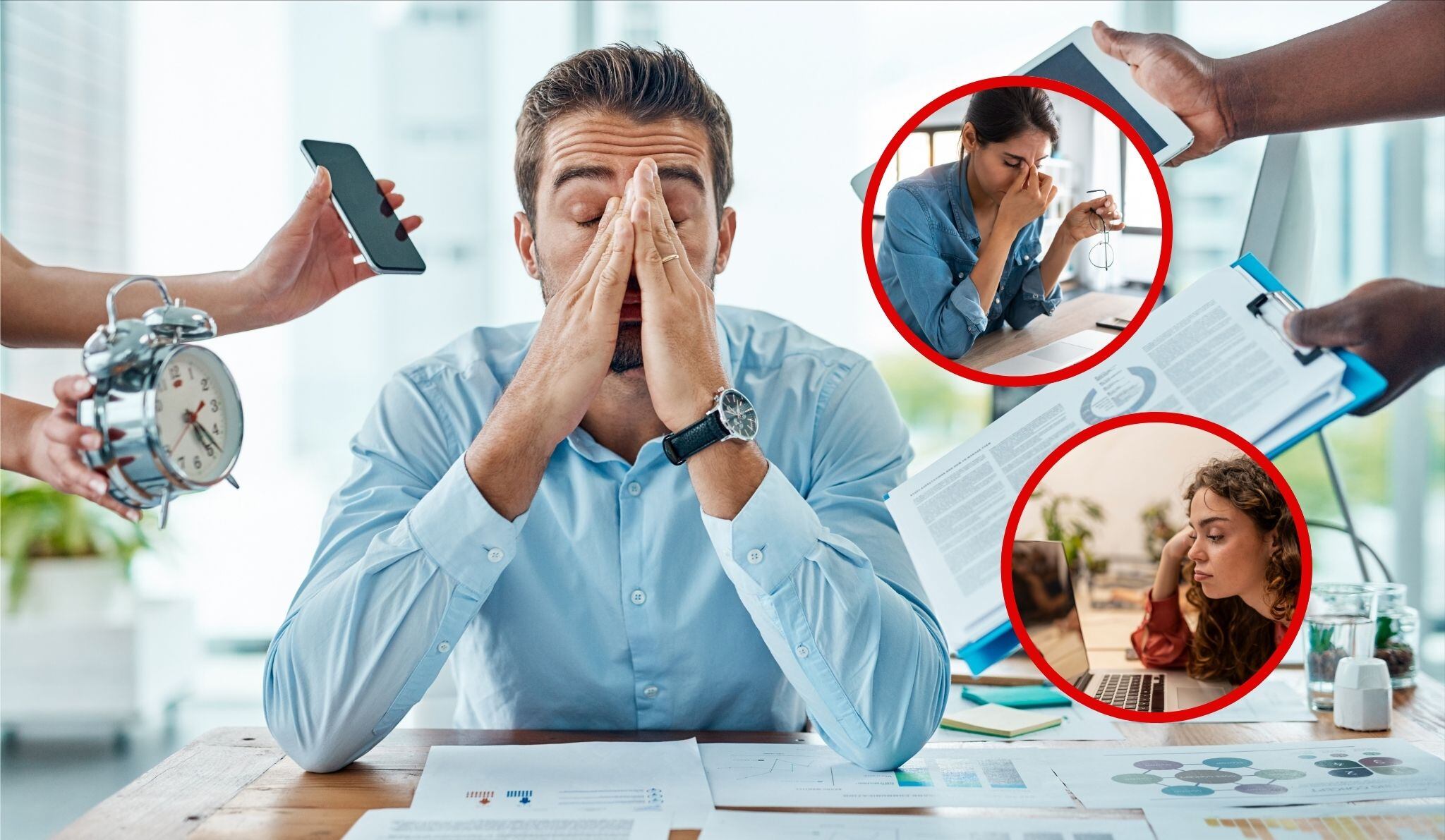 Efectos del estrés laboral en la salud. Foto Getty Images