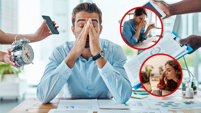 Efectos del estrés laboral en la salud. Foto Getty Images