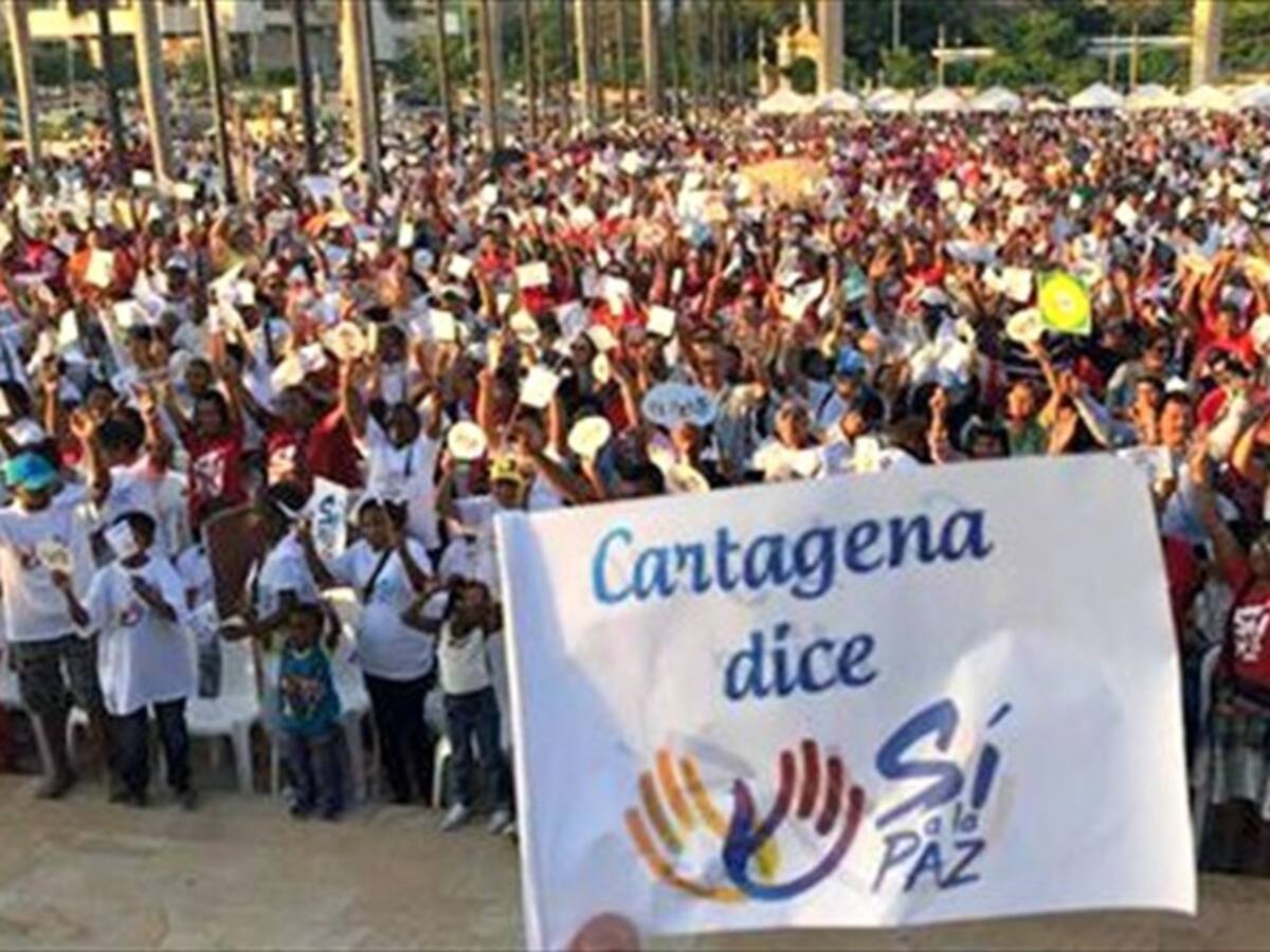 Cartagena: cerca de 4 mil personas se congregaron en el inicio de la campaña por el "Sí"