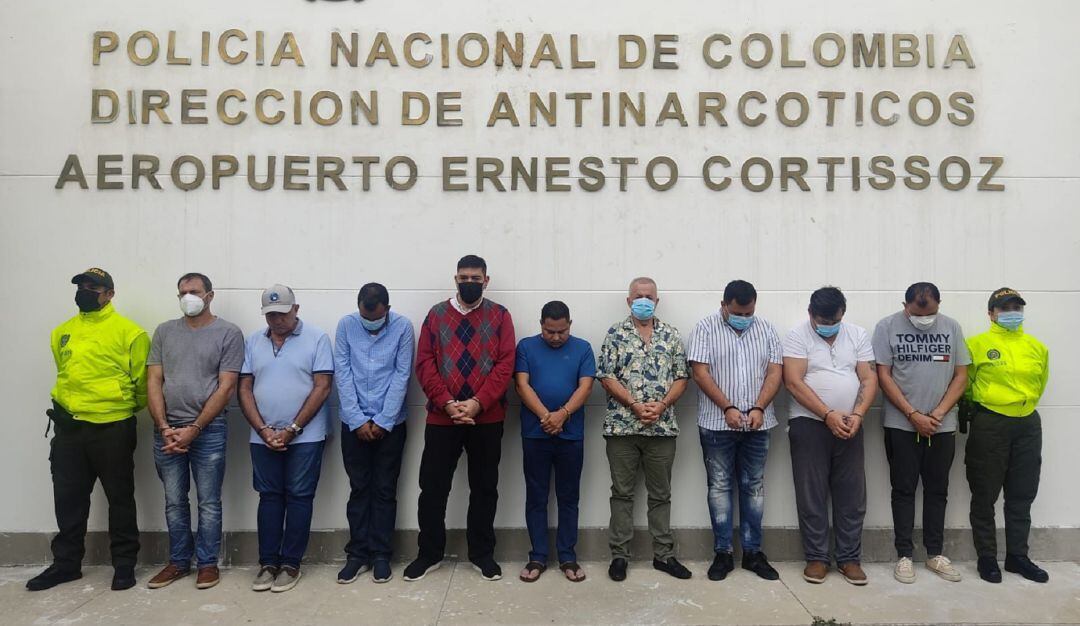 La red liderada por 'el Señor de Los Anillos' era integrada por 13 personas, entre brokers y transportadores de drogas.