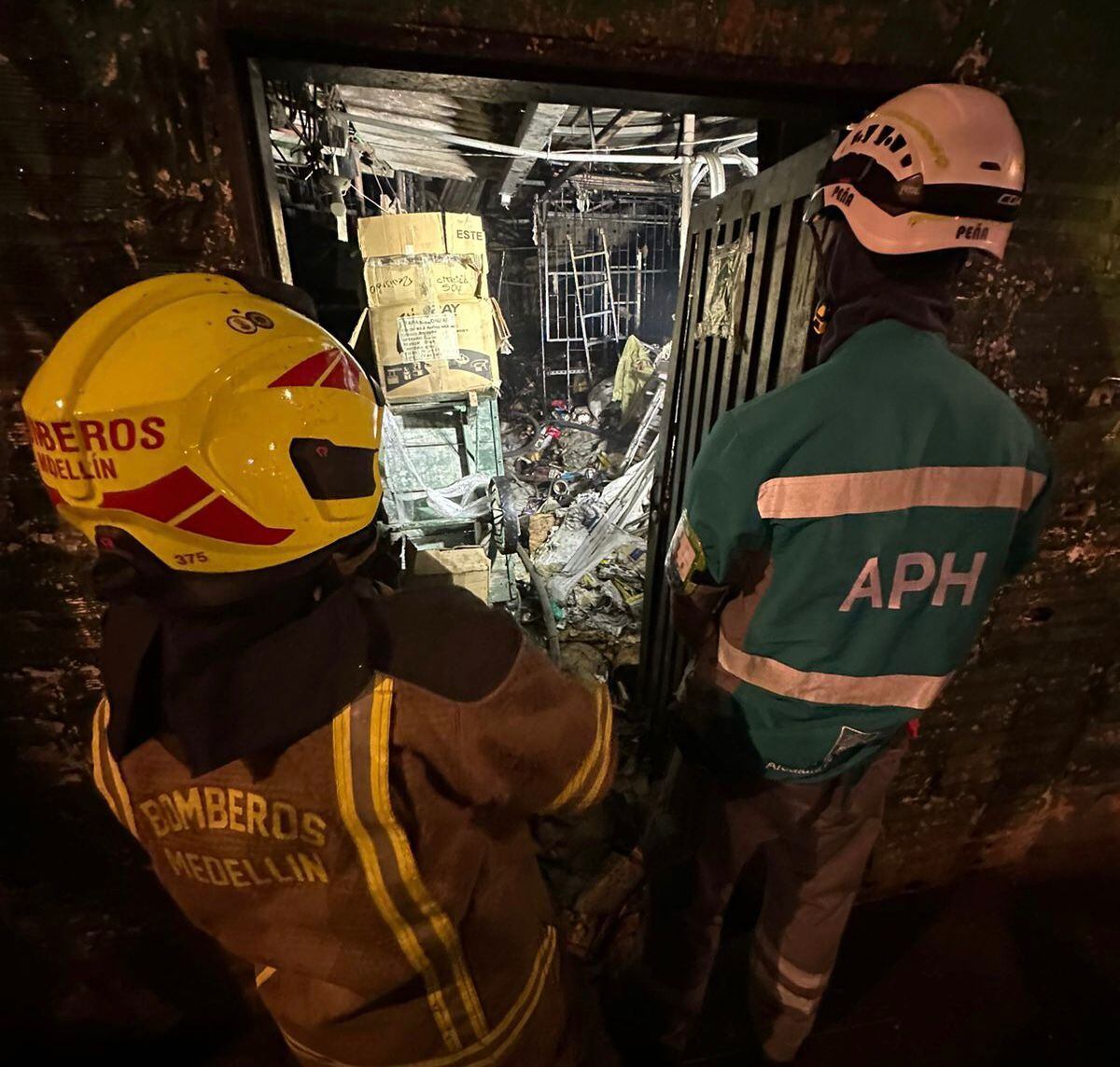 Incendio Guayabal - foto Dagrd