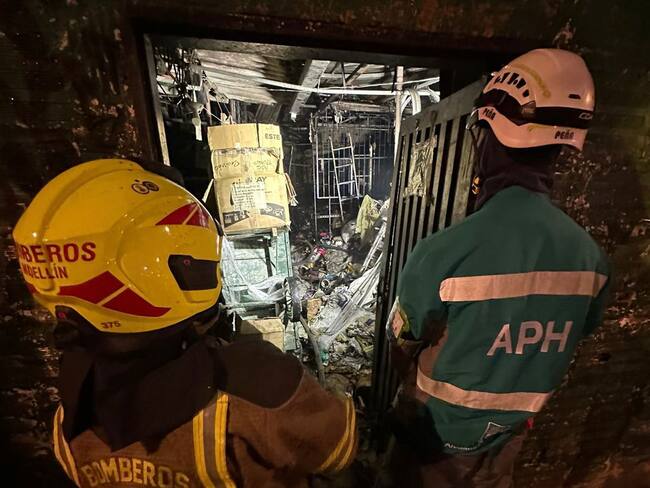 Incendio Guayabal - foto Dagrd