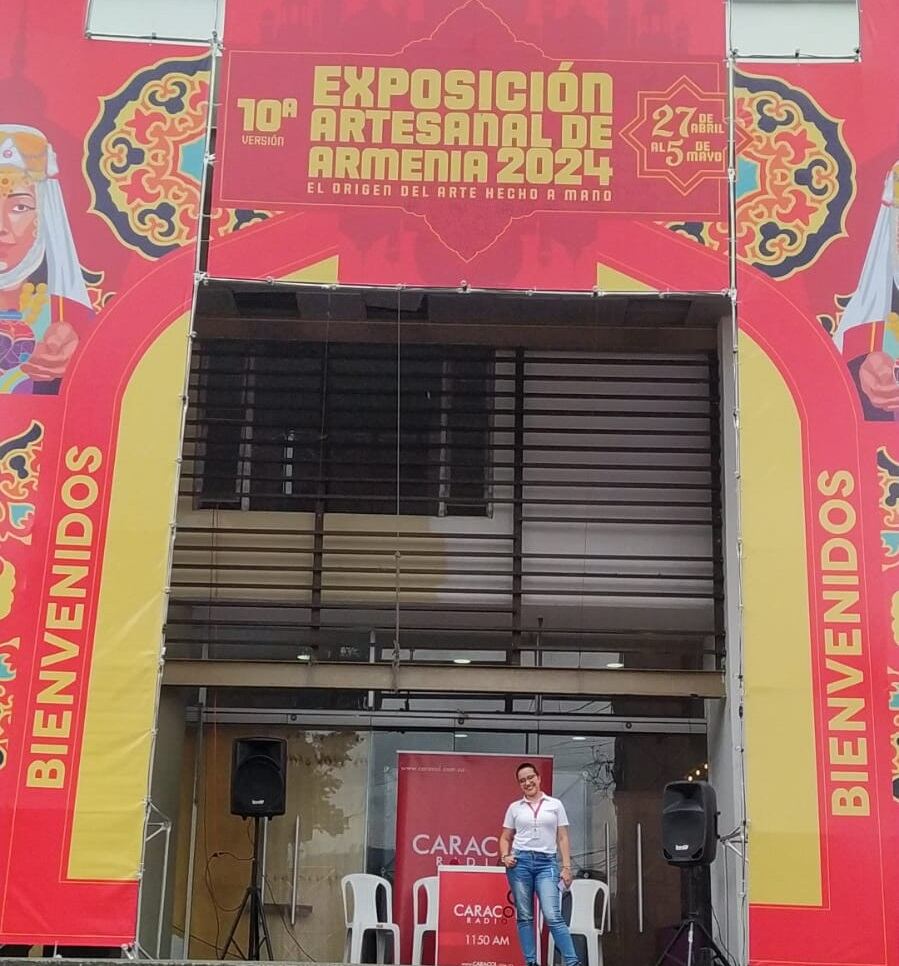 Caracol Radio desde la Exposición Artesanal de Armenia 2024. Foto: Caracol Radio