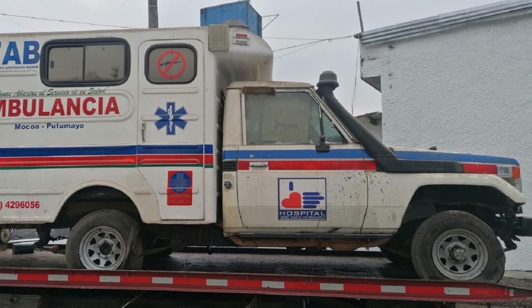  En operativos de registro y control autoridades judiciales lograron recuperar el vehículo emergencias.
 