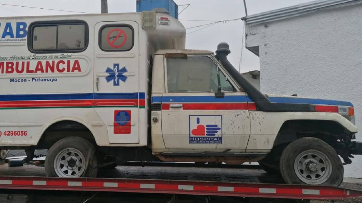 Ambulancia hurtada en Pereira fue recuperada en Mocoa