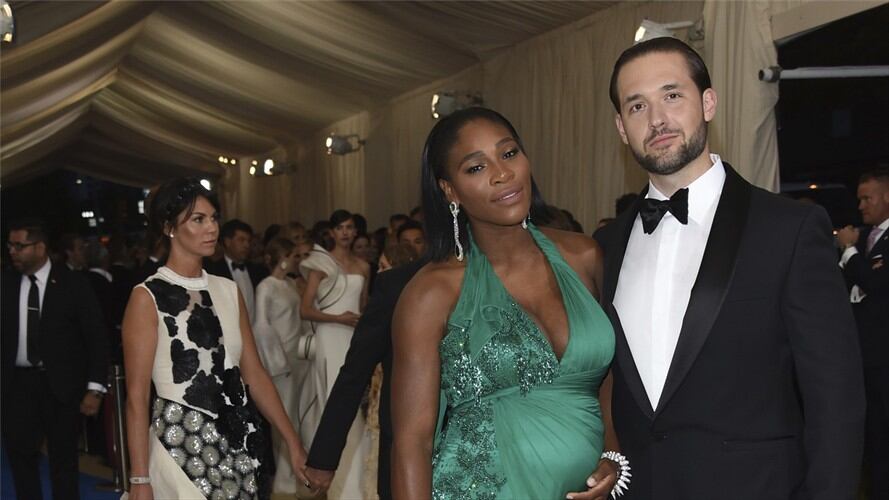 Serena Williams y Alexis Ohanian. Foto: Associated Press - AP