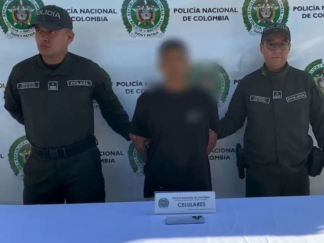 Capturara de alias Richard por ataques contra policía en Urabá. Foto: Policía Urabá.