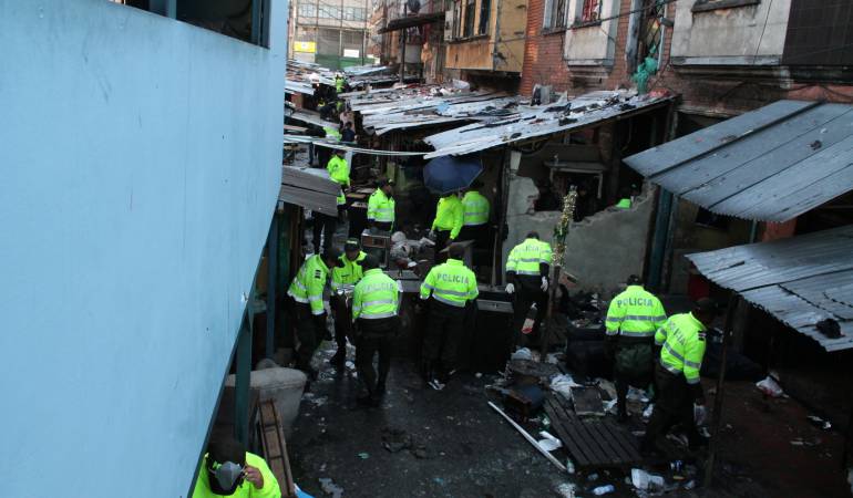 allanamientos contra las bandas de microtráfico en Bogotá.