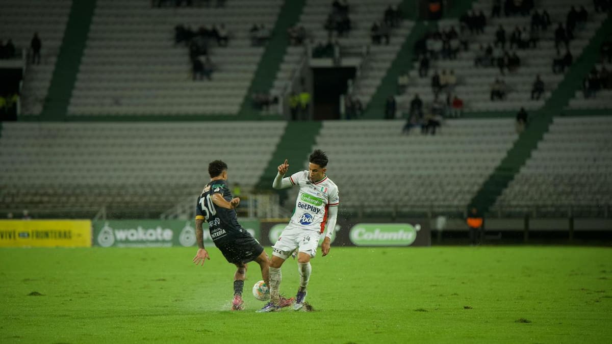 Once Caldas y Jaguares igualan en un entretenido partido en Palogrande: Resumen y goles