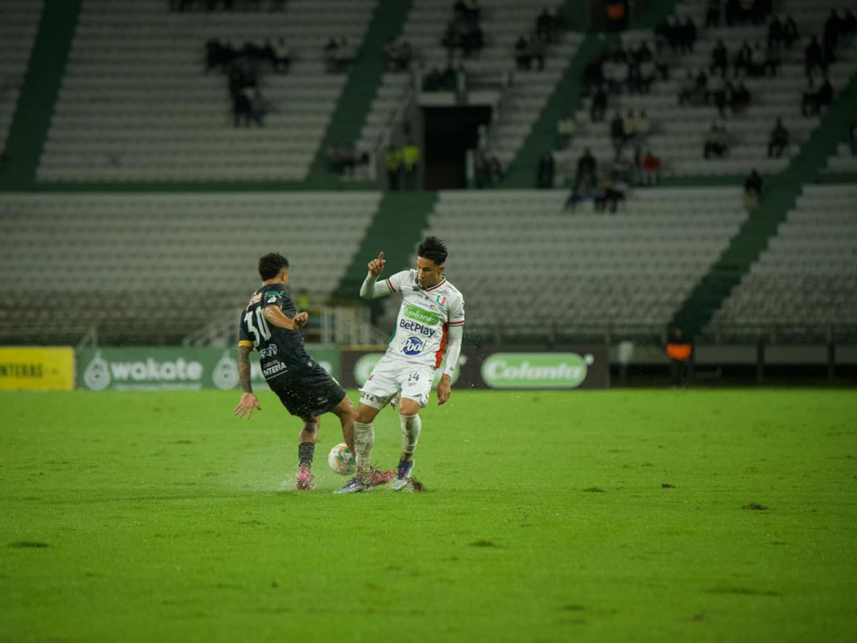 Once Caldas y Jaguares igualan en un entretenido partido en Palogrande: Resumen y goles
